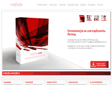 Tablet Screenshot of mefistosoft.pl